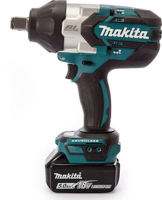 Makita Brushless Μπουλονόκλειδο - Παλμικο Δράπανο 2 Σε 1 - DTW1001RTJ 18V x2 Μπαταρίες 5Ah Με Υποδοχή 3/4” + Ταχυτσοκ